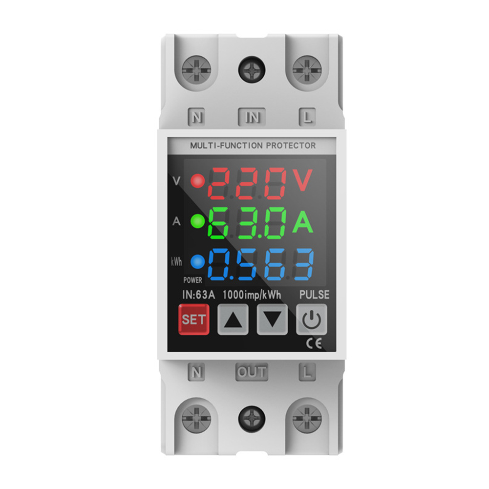 Din Rail Circuit Breaker - 과전압 및 저전압 보호 기능이 있는