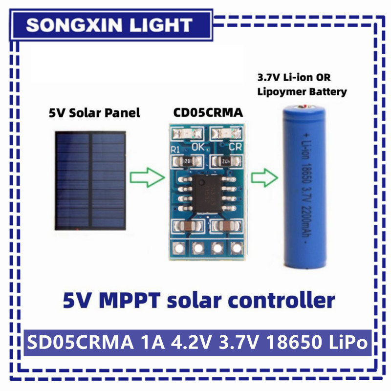 Jinko Solar Panel Cheetah - MPPT 태양열 충전 컨트롤러 1A 4.2V