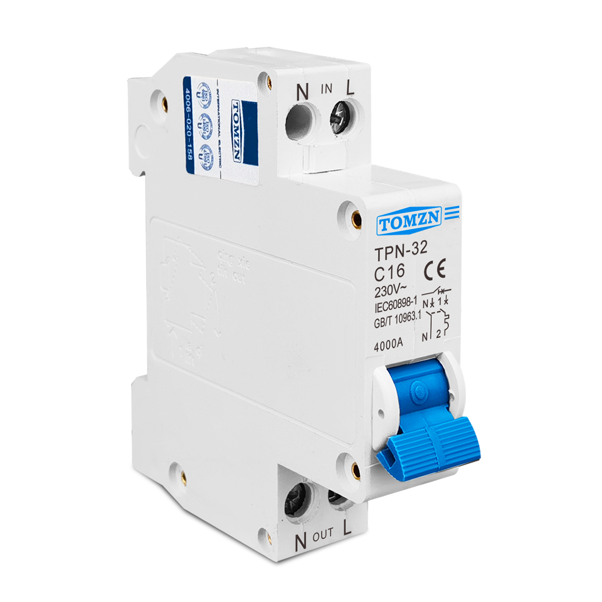 TOMZN TPN 1P+N 미니 회로 차단기 MCB 6 - Din Rail Circuit Breaker 리뷰 및 가격