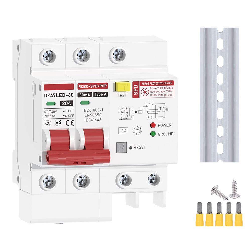 과부하 보호 잔류 전류 차단기 가정용 회로 보호 장착형 - Din Rail Circuit Breaker 리뷰 및 가격