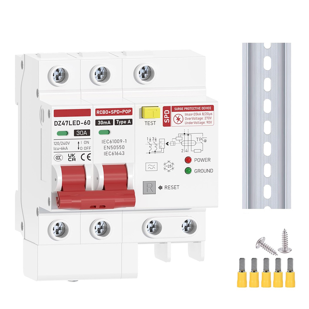 과부하 보호 잔류 전류 차단기 가정용 회로 보호 장착형 - Din Rail Circuit Breaker 리뷰 및 가격