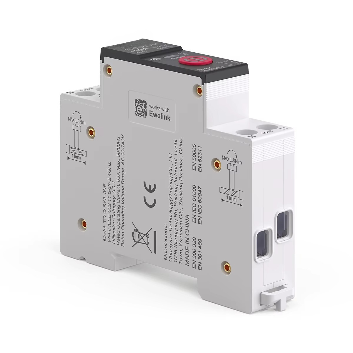 1P 63A DIN 레일 WIFI 회로 차단기 스마트  - Din Rail Circuit Breaker 리뷰 및 가격