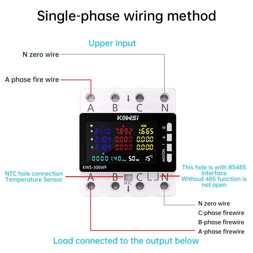 80A 투야 WIFI 스마트 라이프 전압계 AC 85- - Din Rail Circuit Breaker 리뷰 및 가격