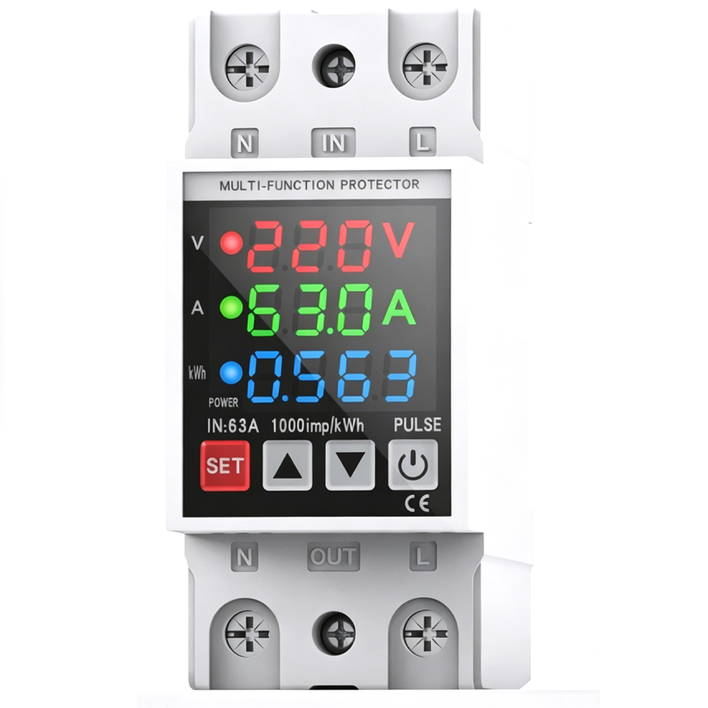 과전압 및 저전압 보호 기능이 있는 디지털 3 디스플레 - Din Rail Circuit Breaker 리뷰 및 가격