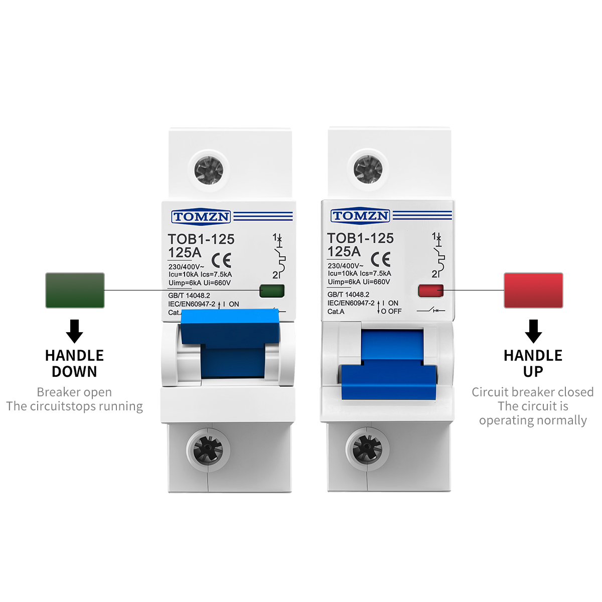 1P 2P 3P 4P 400V AC 고전류 MCB 80 - Din Rail Circuit Breaker 리뷰 및 가격