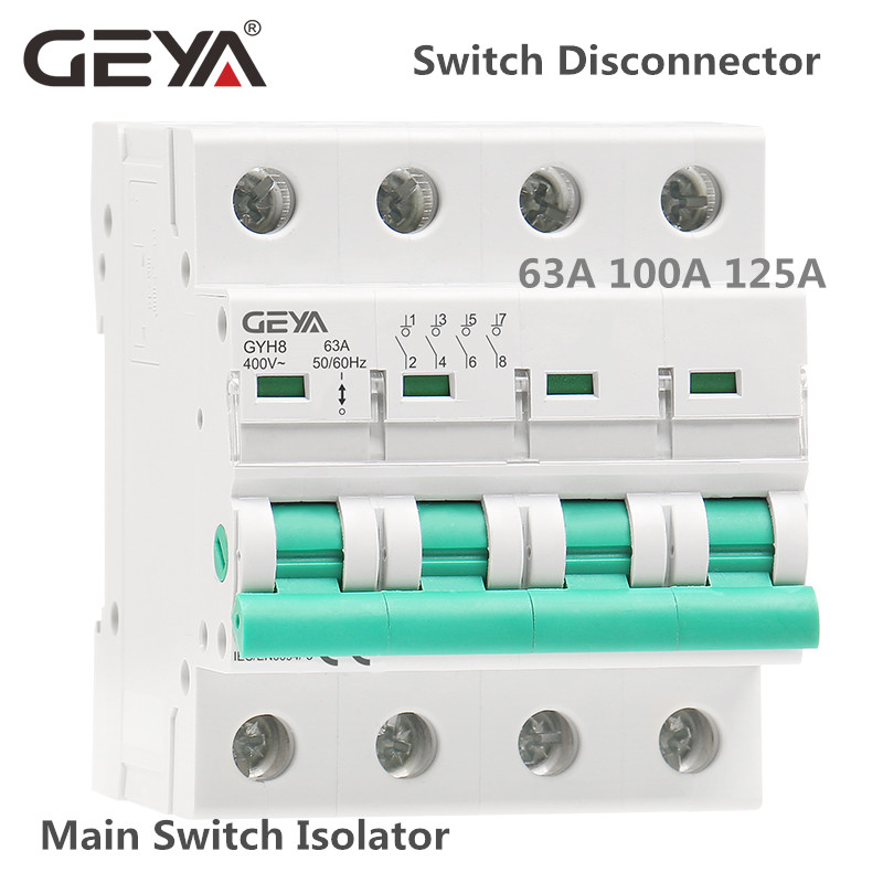 GEYA GYH8 DIN 레일 2극 4극 메인 스위치  - Din Rail Circuit Breaker 리뷰 및 가격